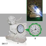 Resin Craft Angel Figurines LED Light for Garden Decoration