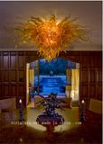 Golden Article Decoration Glass Chandelier for Home