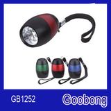 6LEDs Egg Shaped Aluminium Alloy Flashlight