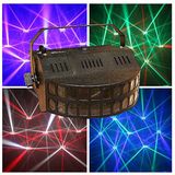 LED Double Derby Butterfly Stage Disco Light