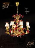 Hotel Lampshade Red Rose Chandelier Pendants (MD0913-8)