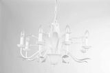 White Color Flower Shape Chandelier Pendnat Light (SD1176/8)