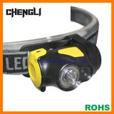 Chengli Light-Weight 90lumens 1 CREE LED+1 Red LED Headlight with 3PCS AAA Size Battery (LA1230)