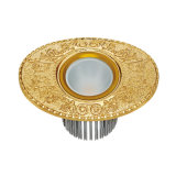 Brass LED Spotlight with Antique 24k Gold Finish