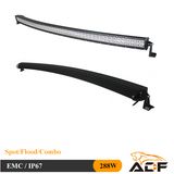 Epistar 288W IP67 Curved Enhanced Lighting Offroad LED Light Bar LED Work Light for Trucks, Excavator, Offroad Vehicles