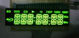 Green 7 Digits 14 Segment LED Display