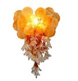 Handmade High Quality Hotel Hanging Lighting Amber Chandelier