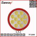9inch 9-32V IP68 120W 10800lm 4X4 LED Auxiliary Driving Work Light