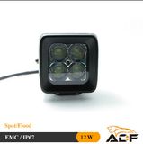 12W IP67 LED Work Light for Jeep, 4X4, ATV, Trucks, SUV, Boat, Ford Ranger