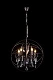 Restoration Iron with Crystal Pendant Lamp Chandelier (8774-5)