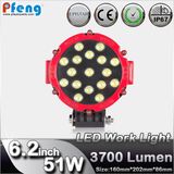 Round 51W LED Work Light for Jeep