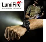 Lumifire B99 LED Rechargeable Tactical Flashlight Lamp Night Running Equipment LED Wrist Light Glare Lighting Watch Flashlight