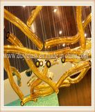 Yellow Blow Glass Chandelier Light for Restaurant Decoration