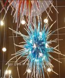 Blue Shape Decoration Glass Chandelier for Bar