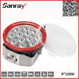 Super Bright 12V 9 Inch 120W LED Work Light