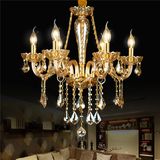 6 Light Hotel Gold Chandelier Crystal Chandelier for Decoration