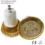 Gold Colored Dimmable GU10 3W LED Spotlight