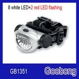 10LED Plastic Headlight Headlamp