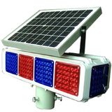 Four Sides Solar Traffic LED Flash Warning Light