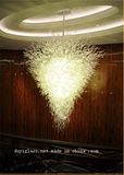 White Decoration Blown Glass Chandelier for Hotel