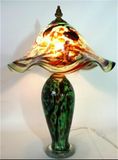 Murano Glass Rechargeable Table Lamp for Home Decoration