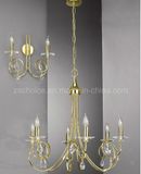 Modern Golden Iron Crystal Pendant Lamp Chandelier