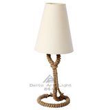 Art Decorative Handmade Rattan Table Lamp with Linen Shade (C5008262)