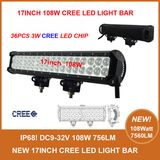 20inch 108W CREE 4WD LED Light Bar, 7560lm, Offroad Work Light 4WD