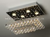 Modern Hotel Project Stainless Steel K9 Crystal Chandelier