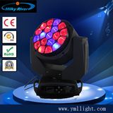 Guangzhou LED Stage Light/19X15W LED Beam Rotating Stage Light/Bee Eye Zoom Wash Moving Head/LED 4in1 Stage Light