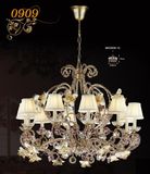 Luxury Brass with Crystal & Lampshade Decoration Pendant Lamp (MD0909-10)