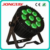 9PCS X 15W 6in1 RGBWA/UV Flat LED PAR Light (JT-135)