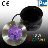 18W RGB LED Waterproof Underwater Swimming Pool Lights (JP94766)