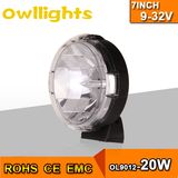 Best Selling Car Accessories LED Work Light 7 Inch 20W LED Headlight LED Driving Light for Tractor