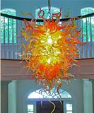 Yellow Decoration Glass Chandelier for Hall