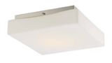 Simple Square 16W LED Ceiling Light with Opal Glass (LED-15071C-SN)