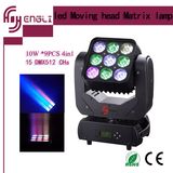 LED 9PCS 10W 4in1 Moving Head Beam Stage Light (HL-001BM)