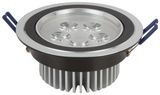 5W High Power Drawing Black Cool White LED Ceiling Light