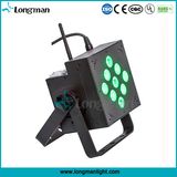 Indoor 9X10W RGBW DMX Battery Powered LED PAR Lights for Disco