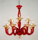 Red Glass Pendant Lighting (KD0123-8+4)