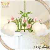 Chandelier Light with Flower White Glass decoration lighting (MD7183)