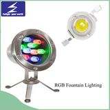 9W 12W DC12V 24V Colorful Underwater LED Fountain Lighting