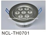 7W Round Aluminum LED Down Light