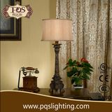 UL Certification Candlestick Design Antique Black Table Lamp