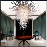 Beautiful White Blown Glass Chandelier for Decoration