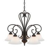 5 Light Oil Rubbed Bronze Finish Chandelier