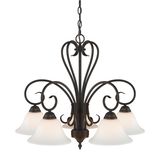 5 Light Oil Rubbed Bronze Finish Chandelier