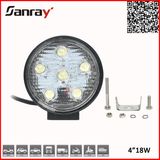 High Performance 18W LED Work Light for Offroad Driving