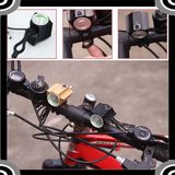 2015 POPPAS YZL864 Waterproof 600lm 1*T6 LED with 4*18650 Battery Bicycle Light Set