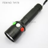 Multi Function Tri-Color 1 Watt and 12 LED Flashlight